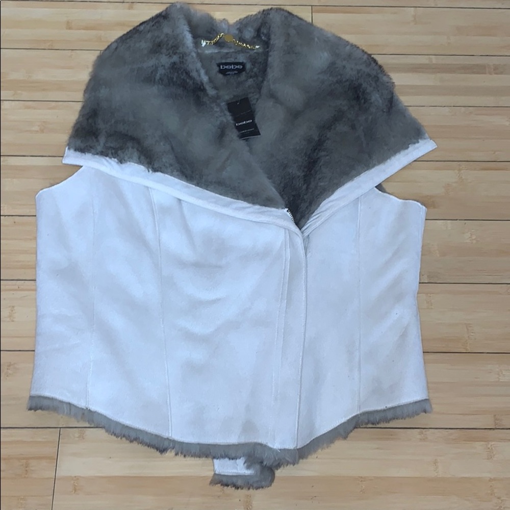 Bebe Faux Fye Vest